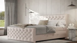 FORTE Boxspringbett »Lanciano Max inkl. zwei Bettkästen und Kaltschaum Topper« und einer 7-Zonen-Tonnentaschenfederkernmatratze H2/H3