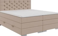 FORTE Boxspringbett »Lanciano inkl. zwei Bettkästen und Kaltschaum Topper« 7-Zonen-Taschenfederkernmatratze mit zwei Härtegraden (H2/H3),erhältlich in den Breiten 140cm, 160cm & 180cm