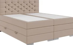 FORTE Boxspringbett »Lanciano inkl. zwei Bettkästen und Kaltschaum Topper« 7-Zonen-Taschenfederkernmatratze mit zwei Härtegraden (H2/H3),erhältlich in den Breiten 140cm, 160cm & 180cm