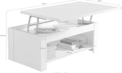 FORTE Couchtisch Breite 110 cm