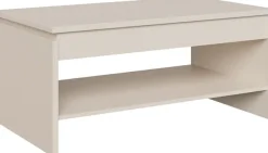 FORTE Couchtisch »Couchtisch, Ablage, Stauraum, als Esstisch nutzbar« höhenverstellbar, B/H/T 100/45,7/56 cm
