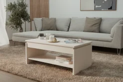 FORTE Couchtisch »Couchtisch, Ablage, Stauraum, als Esstisch nutzbar« höhenverstellbar, B/H/T 100/45,7/56 cm