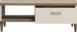 FORTE Couchtisch »Lacetti« B/H/T 120/43,7/60 cm Echtholzfüße