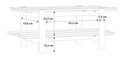 FORTE Couchtisch »Leokadia« Breite ca. 110 cm