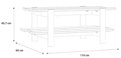 FORTE Couchtisch »Leokadia« Breite ca. 110 cm