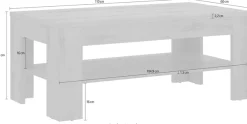FORTE Couchtisch »Savona« Breite ca. 110 cm
