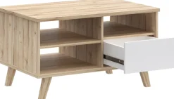 FORTE Couchtisch »Vankka Coffee Table« B/H/T 90/51,8/60 cm,90 x 60 cm Schublade, offen Fächer, Stauraun