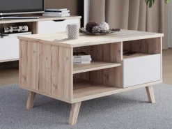 FORTE Couchtisch »Vankka Coffee Table« B/H/T 90/51,8/60 cm,90 x 60 cm Schublade, offen Fächer, Stauraun