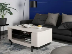 FORTE Couchtisch »VODOL« Couchtisch, Ablageboden, 2 offen Fächer
