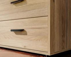 FORTE Drehtürenschrank »Schrank mit Spiegel, zeitloses Design, 3türig« viel Stauraum, Schubladen, Spiegeltürenm Höhe 200 cm