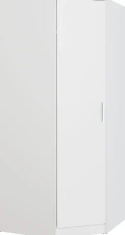 FORTE Eckkleiderschrank »Kleiderschrank, perfekte Ecklösung, einfache Montage« B/H/T 80,4/181/80,4, perfekte Ecklösung, FSC