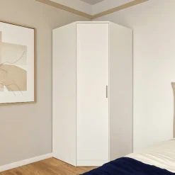 FORTE Eckkleiderschrank »Kleiderschrank, perfekte Ecklösung, einfache Montage« B/H/T 80,4/181/80,4, perfekte Ecklösung, FSC
