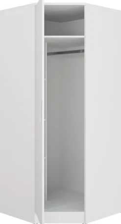 FORTE Eckkleiderschrank »Kleiderschrank, perfekte Ecklösung, einfache Montage« B/H/T 80,4/181/80,4, perfekte Ecklösung, FSC