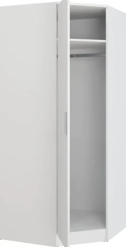 FORTE Eckkleiderschrank »Kleiderschrank, perfekte Ecklösung, einfache Montage« B/H/T 80,4/181/80,4, perfekte Ecklösung, FSC