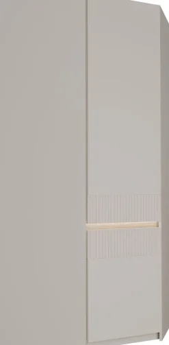 FORTE Eckkleiderschrank »Oak Squere« B/H/T 88,5/197,4/88,5 cm Eckschrank, Softclose, inklusive Beleuchtung