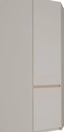 FORTE Eckkleiderschrank »Oak Squere« B/H/T 88,5/197,4/88,5 cm Eckschrank, Softclose, inklusive Beleuchtung