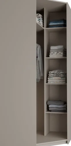 FORTE Eckkleiderschrank »Oak Squere« B/H/T 88,5/197,4/88,5 cm Eckschrank, Softclose, inklusive Beleuchtung