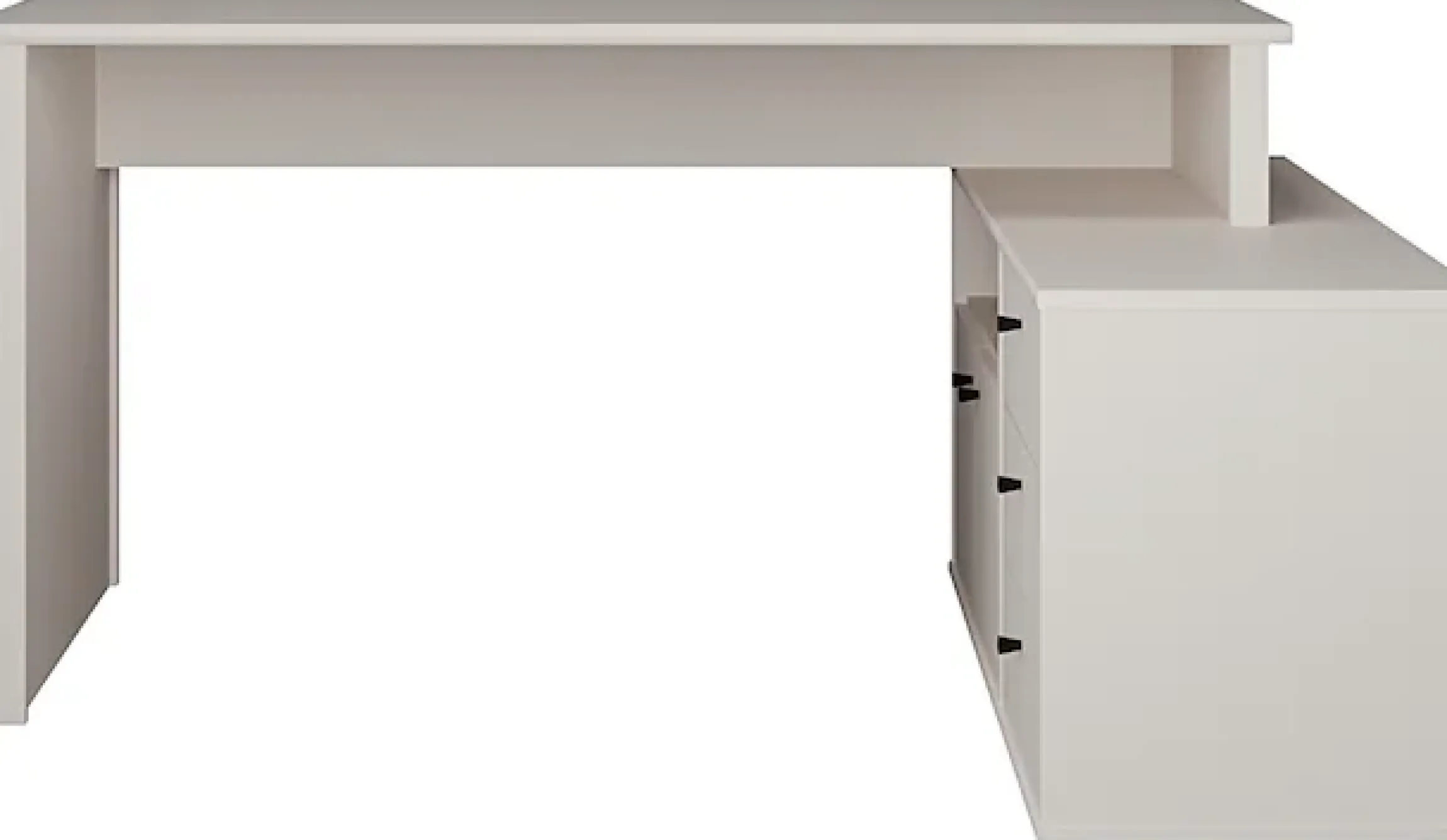 FORTE Eckschreibtisch »Tempra« viel Stauraum, Breite 151 cm