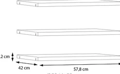 FORTE Einlegeboden Einlegeböden 2,2 cm Stärke, optional bestellbar, 3er Set