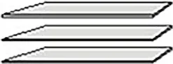 FORTE Einlegeboden Einlegeböden 2,2 cm Stärke, optional bestellbar, 3er Set