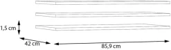 FORTE Einlegeboden Set, 3 Stk. tlg. Einlegeboden 3er Set, optional bestellbar, Textilstruktur