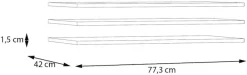 FORTE Einlegeboden 3 Stk. tlg. 3er Set Einlegeboden, variable Positionierung, Textilstruktur