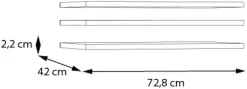 FORTE Einlegeboden 3 tlg. Set