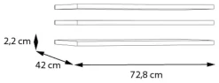 FORTE Einlegeboden 3 tlg. Set
