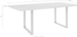 FORTE Esstisch Breite 180 cm