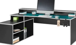 FORTE Gamingtisch »Tezaur« mit RGB-Beleuchtung, Breite 200 cm, Eckschreibtisch