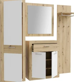 FORTE Garderobenpaneel »Baccio« Kombinierbar mit 14164136, 27097631, 93072840,Panell, Kleiderstange, Haken, Kleine Flure