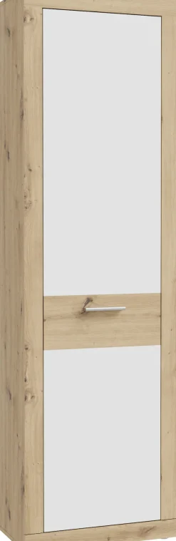 FORTE Garderobenschrank »Baccio« B/H/T ca. 58,3x33,81x96,8 cm,Garderobenschrank, Rahmenoptik, Keiderstange
