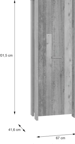 FORTE Garderobenschrank »Clif« Höhe ca. 200 cm