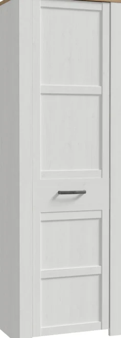 FORTE Garderobenschrank »Garderobenschrank, Höhe 205,4cm, Soft Close, ausziehbare Kleiderstange« B/H/T 66,7/205,4/42 cm