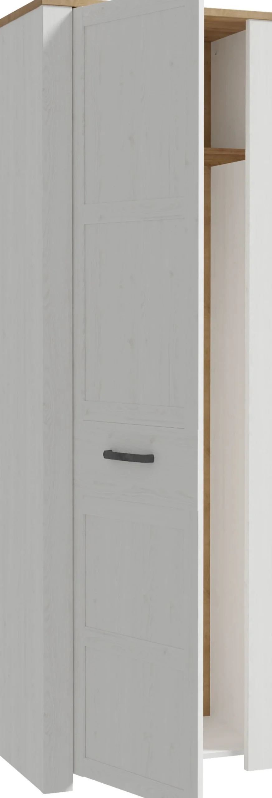 FORTE Garderobenschrank »Garderobenschrank, Höhe 205,4cm, Soft Close, ausziehbare Kleiderstange« B/H/T 66,7/205,4/42 cm