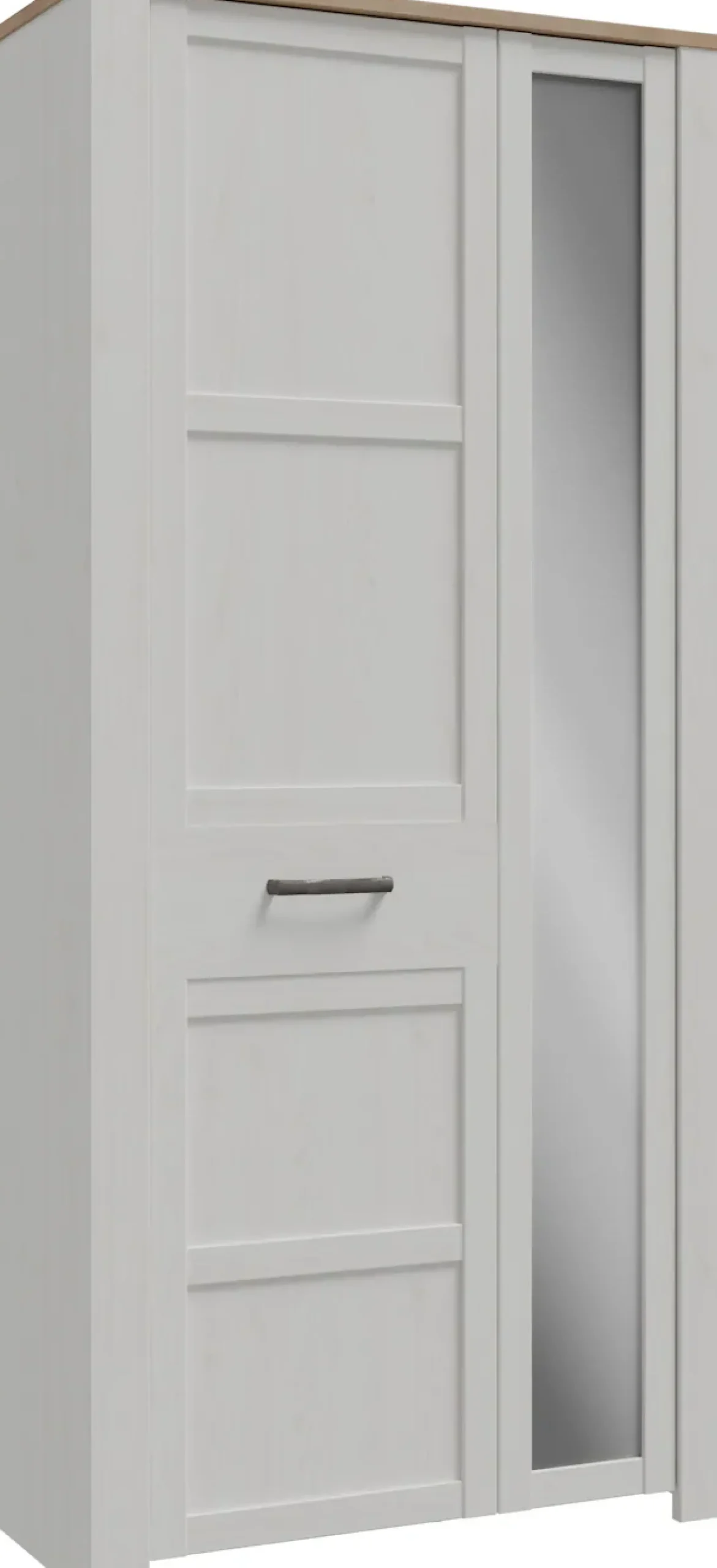 FORTE Garderobenschrank »Garderobenschrank, Höhe 205,4cm, Spiegel, Soft Close, Push to Open« B/H/T 94,4/205,4/42 cm