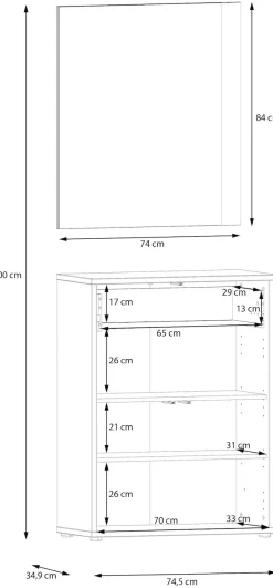 FORTE Garderoben-Set »Alice Springs« 2 Stk. tlg.