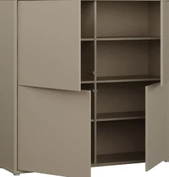 FORTE Highboard »Alice Springs« Grifflos,Push to open, Stauraum