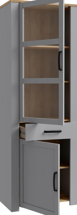 FORTE Highboard »Bohol, Vitrine, 1 Glastüre,1 SK, 1 Türe« Breite 71 cm