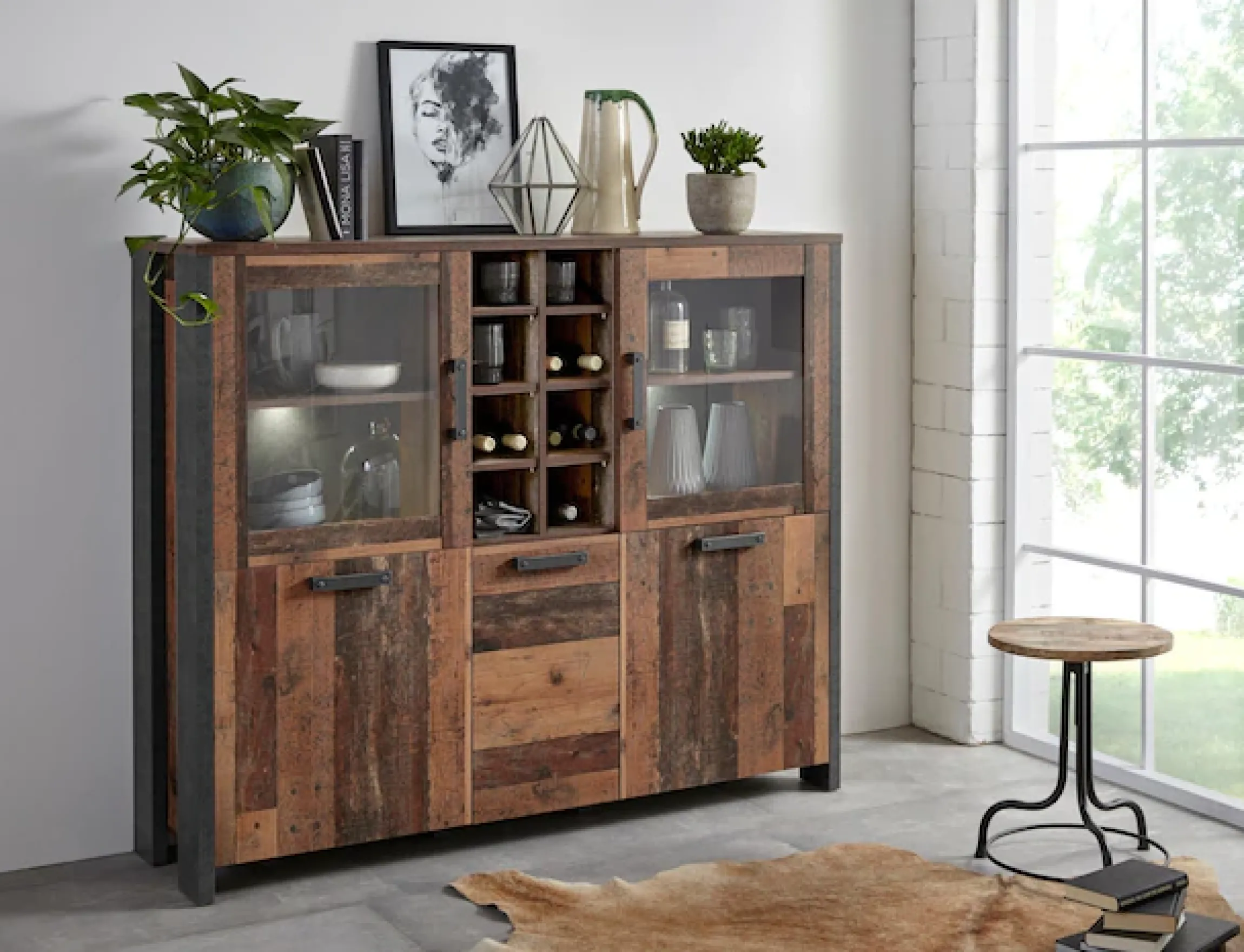 FORTE Highboard »Clif« Breite 151 cm