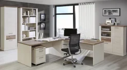 FORTE Highboard »Duro« Mehrzweckschrank mit Türen & Schublade, Landhausstil, Breite 109,8 cm