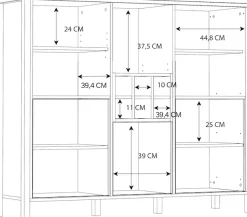 FORTE Highboard »High Rock« Breite ca. 139,4 cm