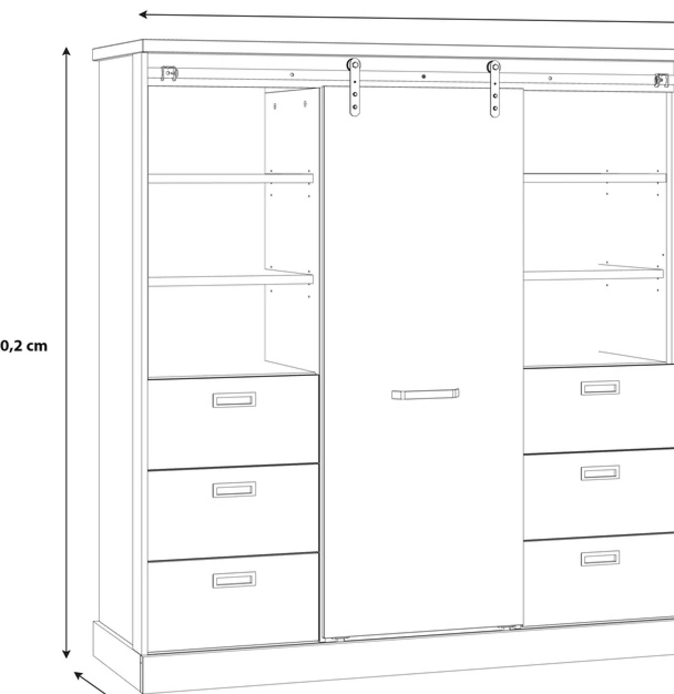 FORTE Highboard »Kaszimiro«