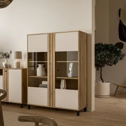 FORTE Highboard »Killarney« Highboardvitrine, Stauraum, Soft Close