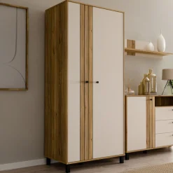 FORTE Highboard »Killarney« Schrank, Stauraum, Soft Close, Kleiderstange