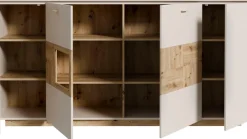 FORTE Highboard »Louoto« Sideboard, Metallgriffe, Stauraum, Soft Close, Höhe 101,2cm