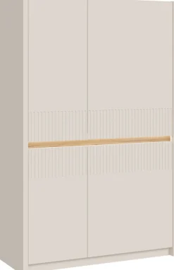 FORTE Highboard »Oak Squere, Highboard inklusive Beleuchtung, Soft Close« B/H/T 95,3/146,7/41,5 cm 4türig,