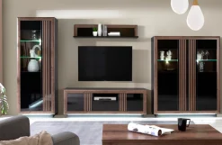 FORTE Highboard »Savona« Höhe 161 cm, inkl. Sockelbeleuchtung