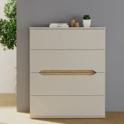 FORTE Hochkommode B/H/T 95,1/114,7/41,5 cm Hochkommode ohne Griffe