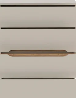 FORTE Hochkommode B/H/T 95,1/114,7/41,5 cm Hochkommode ohne Griffe